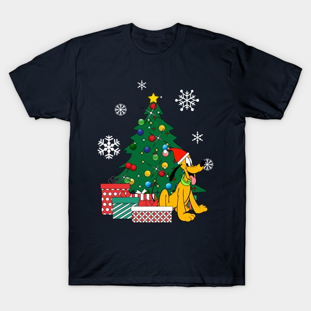 Pluto Around The Christmas Tree T-Shirt by Nova5